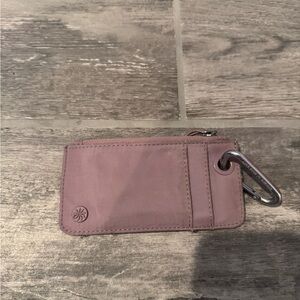 Purple Card Holder with Keyring